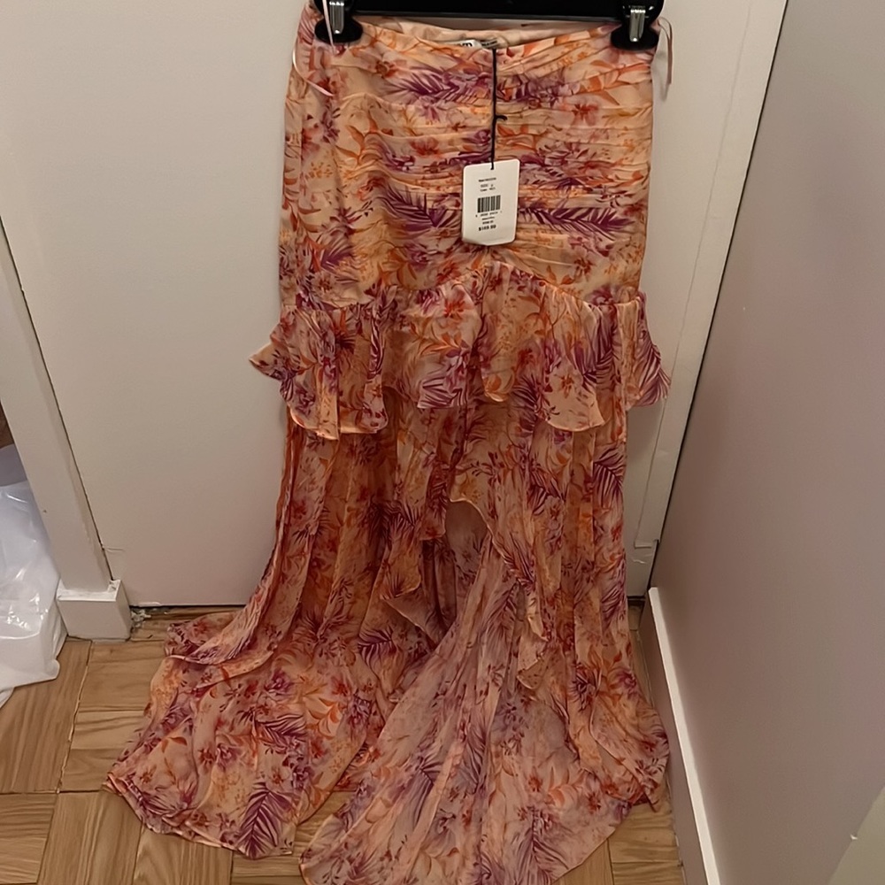 Fie Floral Silk Maxi Skirt by AMUR - Picture 5 of 10